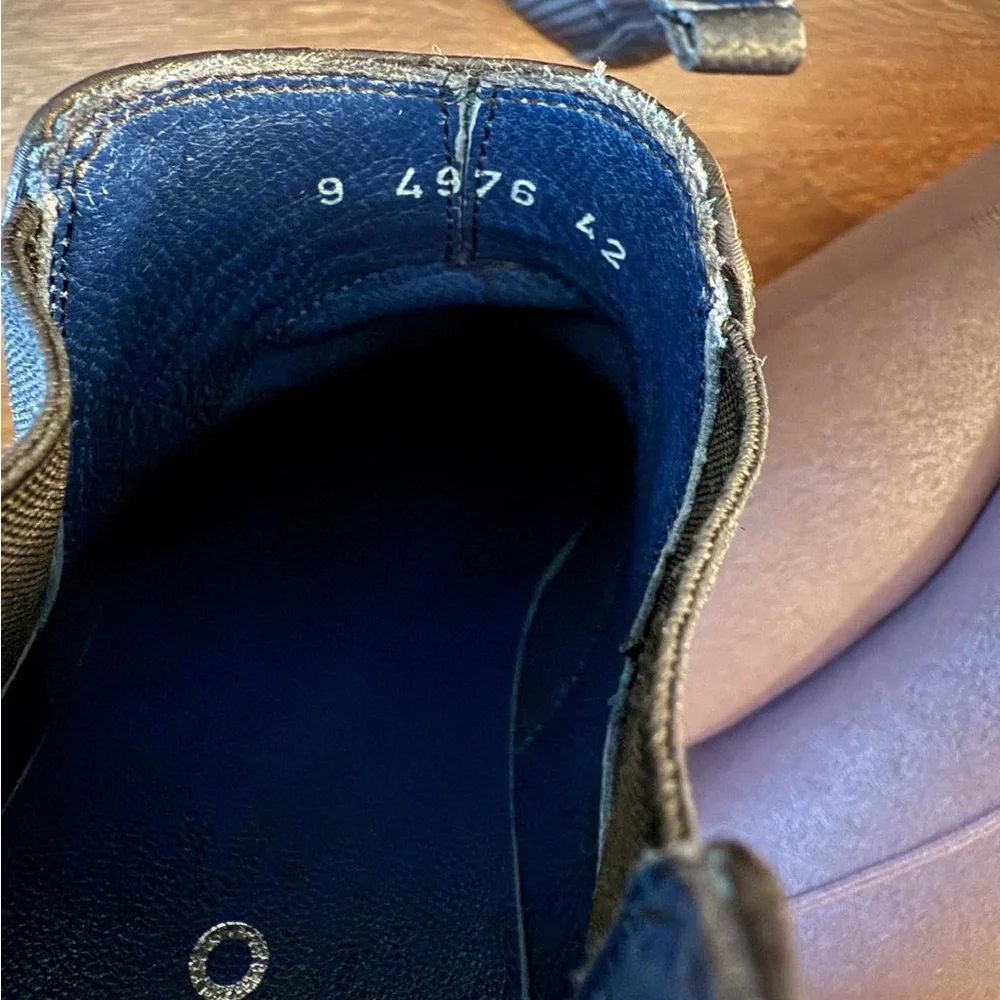 Maceoo Men's Chelsea Boots Size 9 US / 42 EU‎ Black Leather Carbon Fiber Slip On - Picture 8 of 9